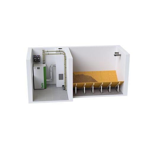 Бункер хранения для деревянных гранул - Pellet room - oekofen