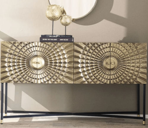 Современный буфет - NOA 4 - TRUST MOBILIER - из дерева / из металла / с распашными дверями