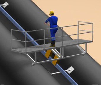Рабочая платформа - Pipeline - Abtei Lift Group - для технического обслуживания / внешняя
