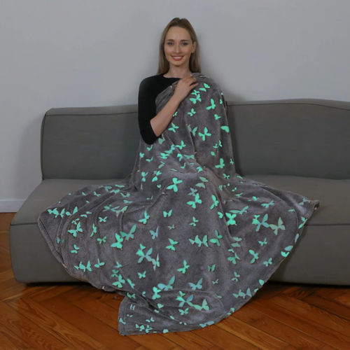Плед из ткани - Kanguru Glow Butterflies - Lavatelli S.r.l.