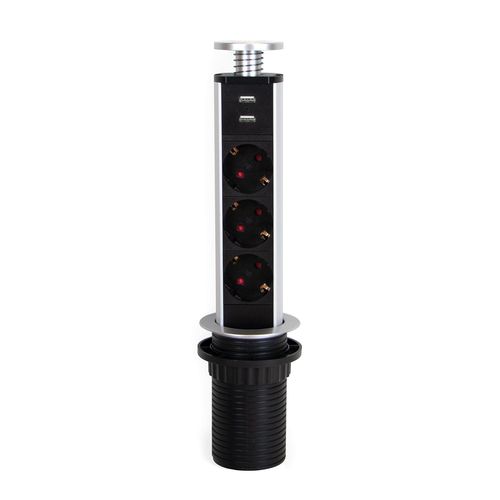 Розетка тока - 5009925 - Emuca SA - USB / множественная / для рабочего стола