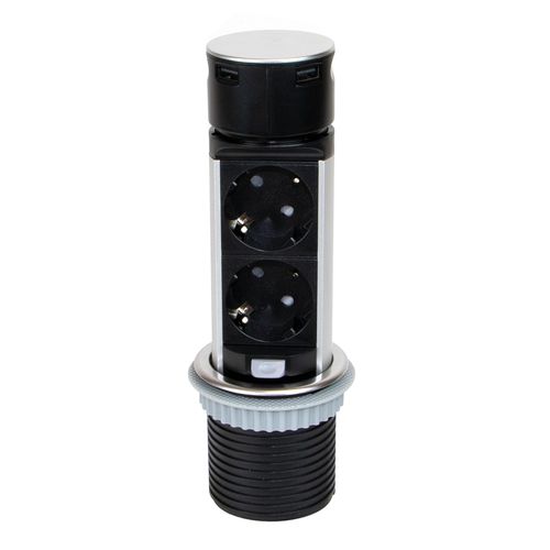 Розетка тока - 5048165 - Emuca SA - USB / множественная / для рабочего стола