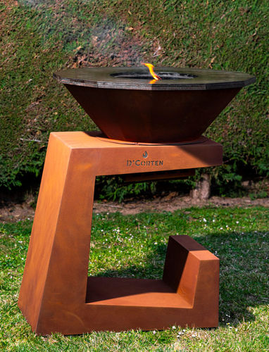 Дровяное барбекю - Bonfire One - D' Corten - отдельностоящее / из бука / из кортеновской стали