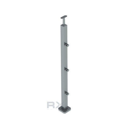 Столб из стали - SL.P40.3HD12.04.S/1060mm - RX Inox France - квадратный