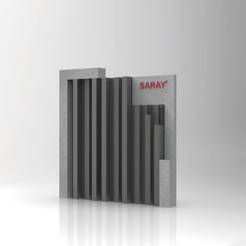 Специальная облицовка фасада - VERTICAL - SARAY ALUMINYUM - из алюминия / вертикальная / окрашенная