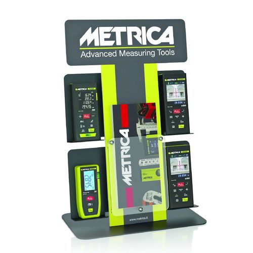 Выставочный стенд-витрина для измерительного прибора - EXPO FLASH - Metrica S.p.A. - на столешнице / односторонний / 2 уровня