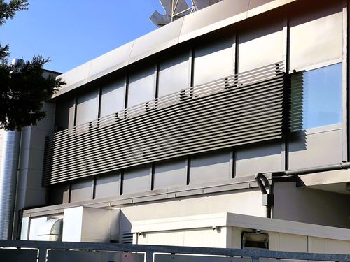 Солнцезащитное устройство алюминий - METALSCREEN GEEE SRL - для фасада / горизонтальное