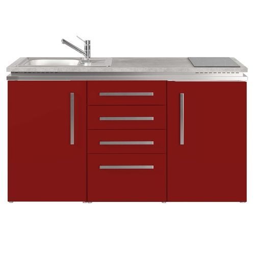Мини-кухня из дуба - MDS4 150 - Stengel Steel Concept GmbH - из шифера / из бетона / с варочной панелью
