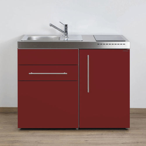 Малая мини-кухня - MP 110 S - Stengel Steel Concept GmbH - из нержавеющей стали / с варочной панелью / индукционная