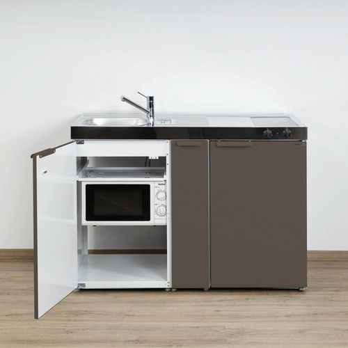 Малая мини-кухня - MKM 120 A - Stengel Steel Concept GmbH - из металла / с варочной панелью / с ручками