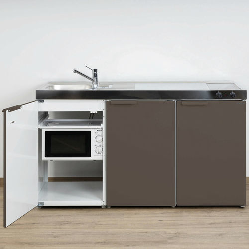 Малая мини-кухня - MKM 150 - Stengel Steel Concept GmbH - из металла / с варочной панелью / стеклокерамическая