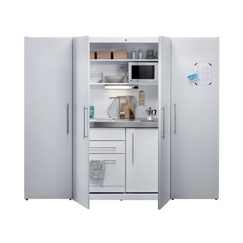 Современный шкаф для хранения для кухни - SKM 120 - Stengel Steel Concept GmbH - из металла / для холодильника
