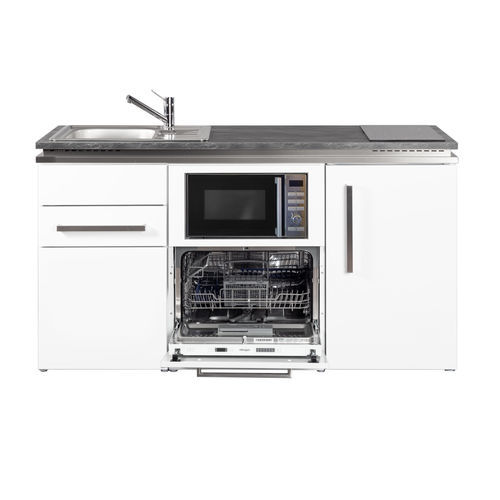 Малая мини-кухня - MDGSM 160 - Stengel Steel Concept GmbH - из дуба / из шифера / из нержавеющей стали
