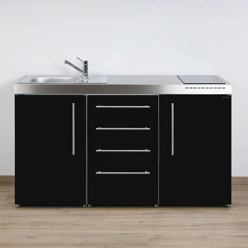 Малая мини-кухня - MPS4 150 - Stengel Steel Concept GmbH - из окрашенного металла / с ручками / индукционная