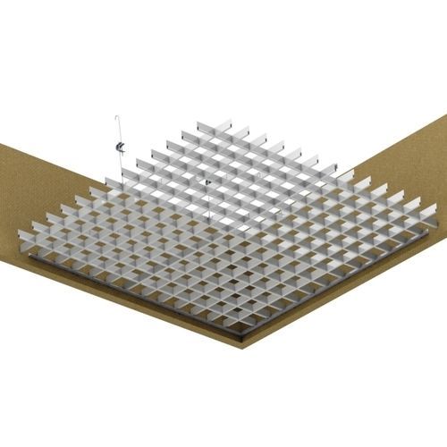 Подвесной потолок из алюминия - Open Cell T10 - SEPA ALUMINYUM A.S. - из гальванизированной стали / из панелей / для офиса