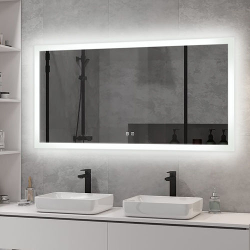 Настенное зеркало для ванной комнаты - Foshan Sunvin Ceramics CO., Ltd - для профессионального использования / современное / прямоугольное