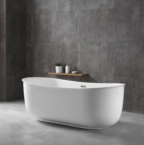 Овальная ванна - SI-SV-BT004 - Foshan Sunvin Ceramics CO., Ltd - островная / для жилых зданий / из акрила
