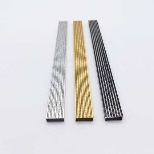 Разделительный профиль алюминий - Foshan Sunvin Ceramics CO., Ltd - для плиточного пола / угловой / прямоугольного сечения