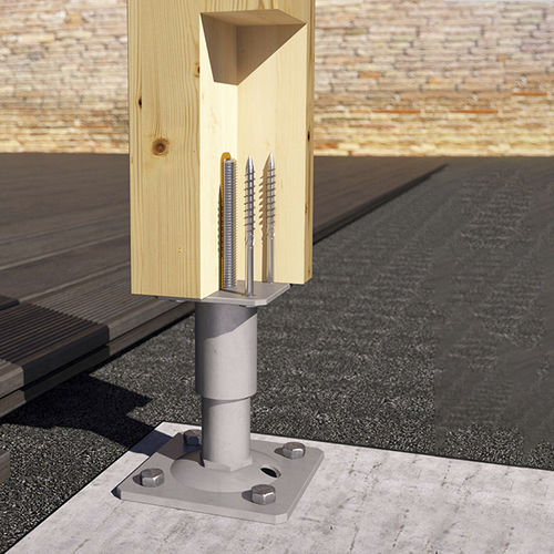 Основание для столба для деревянной конструкции - R10 - R20 - R30 - HOLZ TECHNIC - сборное