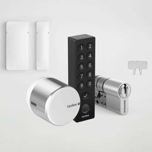 Электронный врезной замок - GO2 SENSOR CYLINDER KEYPAD BUNDLE - Tedee - электромеханический / с кодом / биометрический с отпечатками пальцев