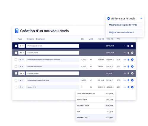 Программное обеспечение для зданий - Expert+ - VERTUOZA - для управления данными / для управления строительной площадкой / для управления производством