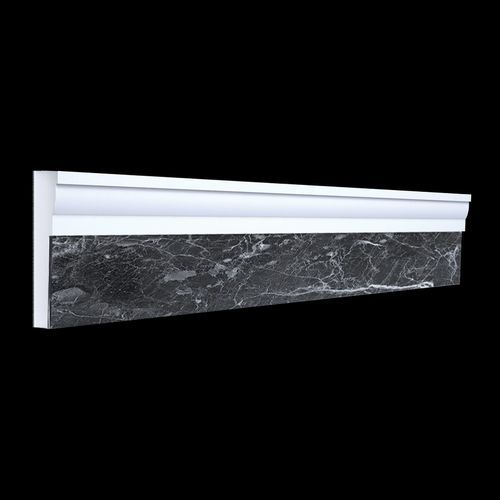 Черный плинтус - DKS-01 - RAMSOY İNŞAAT İZOLASYON KİMYEVİ MADDE SAN VE TİC LTD ŞTİ - из полистирола высокой плотности / декоративный / внешний
