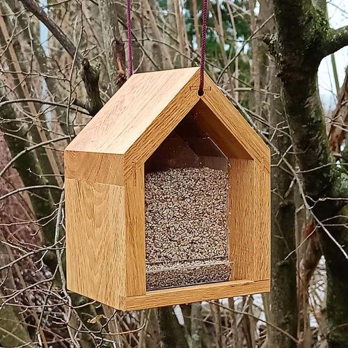 Кормушка для птиц из дуба - Gartenfrosch GmbH