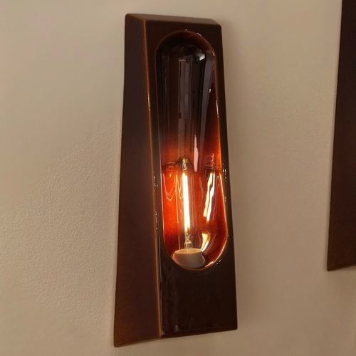 Современный настенный светильник - ALCOVE PORTO - Violaine d'Harcourt - для интерьера / из керамики / с геометрической структурой