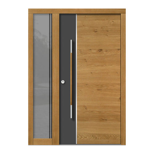 Входная дверь - H102E+ST - DOORS, d.o.o. - из дерева / створчатая / современная