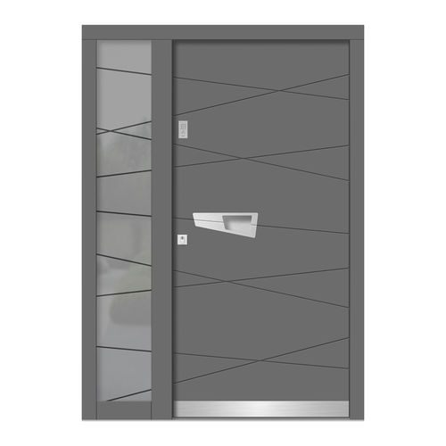 Входная дверь - H105+ST - DOORS, d.o.o. - из дерева / створчатая / современная