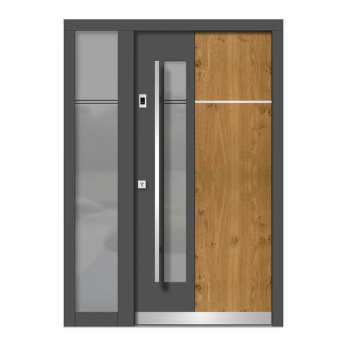 Входная дверь - H116E+ST - DOORS, d.o.o. - из дерева / створчатая / современная