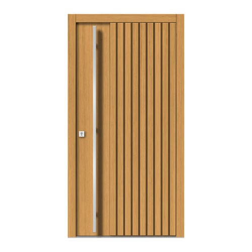 Входная дверь - H143 - DOORS, d.o.o. - из дерева / створчатая / современная