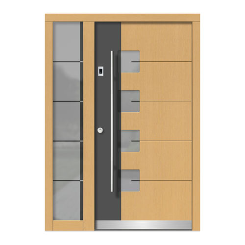 Входная дверь - H152+ST - DOORS, d.o.o. - из дерева / створчатая / современная