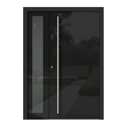 Входная дверь - H301+ST - DOORS, d.o.o. - из дерева / из стекла / створчатая