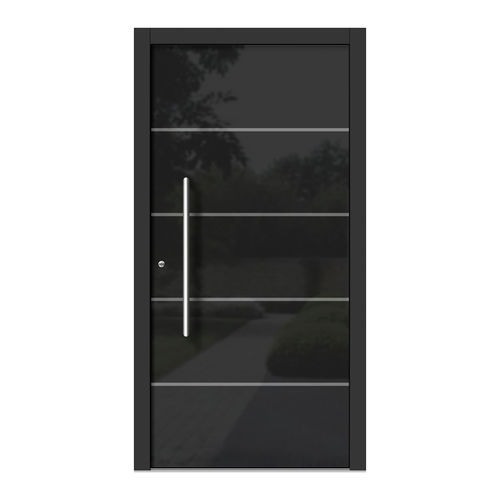Входная дверь - H302 - DOORS, d.o.o. - из дерева / из стекла / створчатая
