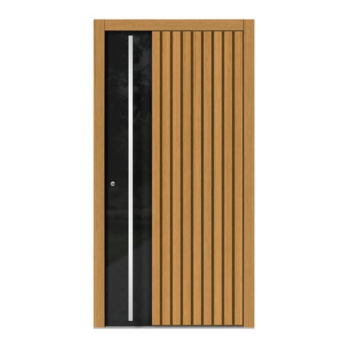 Входная дверь - H311 - DOORS, d.o.o. - из дерева / из стекла / створчатая