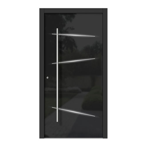 Входная дверь - H313L - DOORS, d.o.o. - из дерева / из стекла / створчатая