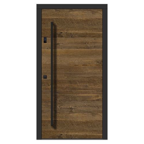 Входная дверь - H401 oak 4E - DOORS, d.o.o. - из дерева / створчатая / винтаж