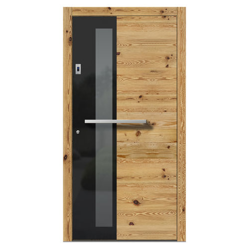 Входная дверь - H408 spruce 3A - DOORS, d.o.o. - из дерева / створчатая / винтаж