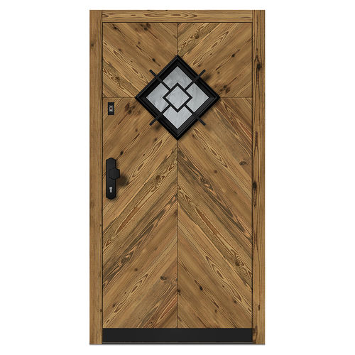 Входная дверь - H410 spruce 3B - DOORS, d.o.o. - из дерева / створчатая / винтаж