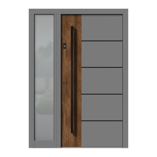 Входная дверь - HA191E+ST - DOORS, d.o.o. - из дерева / из алюминия / створчатая