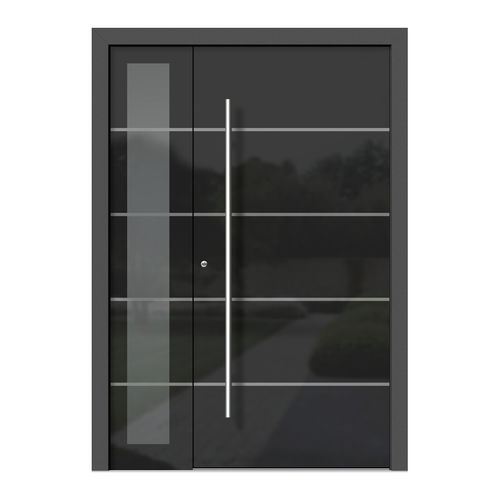 Входная дверь - HA302+ST - DOORS, d.o.o. - из дерева / из алюминия / из стекла