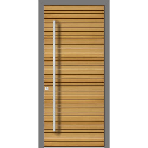 Входная дверь - HS941 - DOORS, d.o.o. - из стали / из лиственницы / створчатая