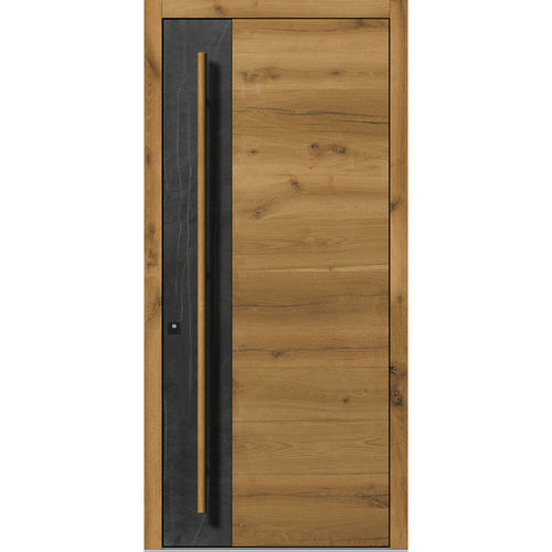 Входная дверь - HS952_2E - DOORS, d.o.o. - из камня / из дуба / створчатая