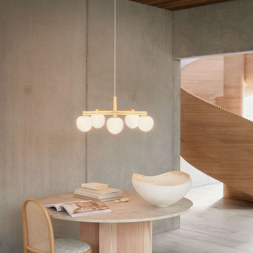 Современная люстра - Chandelier 120 III - LYFA - из анодированного алюминия / из стекла / 3 лампочки