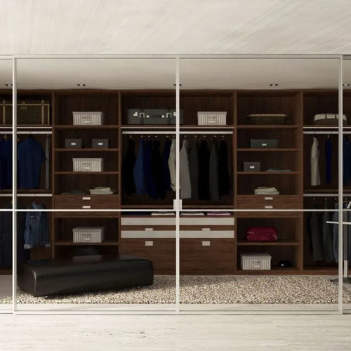 Дверь для гардеробной для интерьера - GRUPO STYLO INTERIORISMO SL - из металла / из стекла / раздвижной