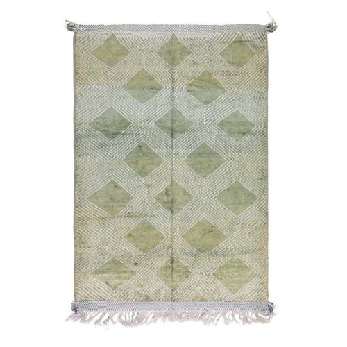 Современный ковер - Diamonds Green - MUSMUS RUGS - c геометрическим рисунком / прямоугольный / тканый вручную
