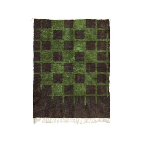 Современный ковер - MUSMUS RUGS - в клетку / из шерсти / прямоугольный