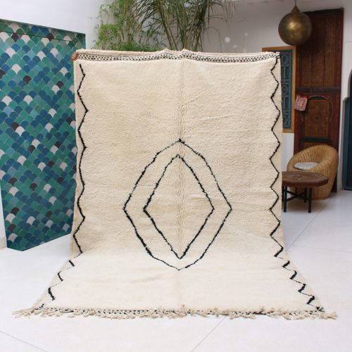 Современный ковер - MUSMUS RUGS - c геометрическим рисунком / из шерсти / прямоугольный