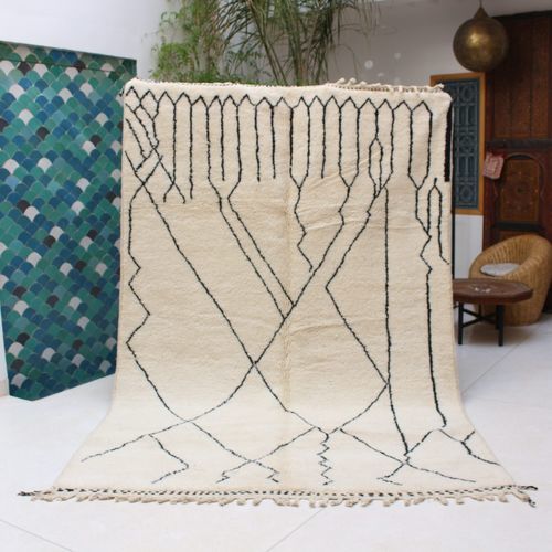 Современный ковер - lines beni ourain - MUSMUS RUGS - с рисунком / из шерсти / прямоугольный